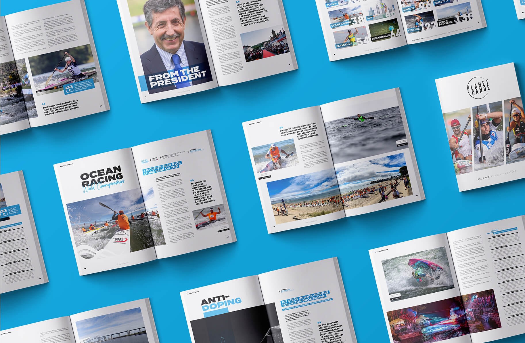 International-canoe-federation-magazine-graphisme-graphiste-lyon-mise-en-page-édition